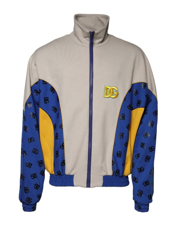Multicolor Polyester Full Zip Bomber Jacket Dolce & Gabbana
