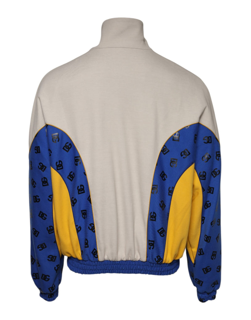 Multicolor Polyester Full Zip Bomber Jacket Dolce & Gabbana