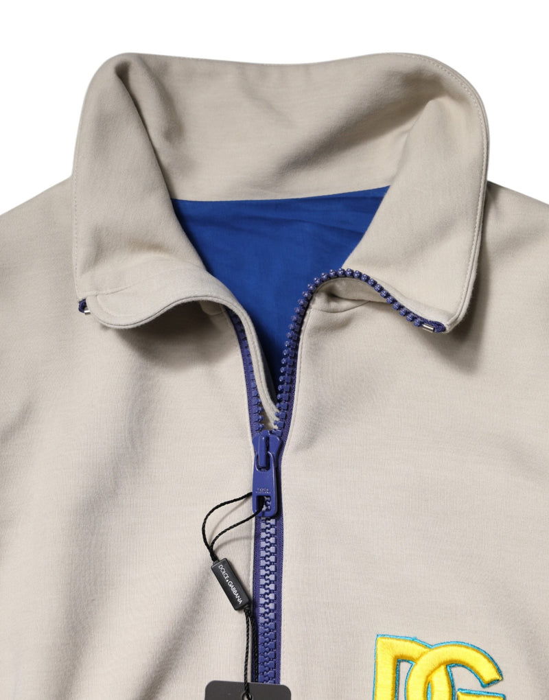 Multicolor Polyester Full Zip Bomber Jacket Dolce & Gabbana