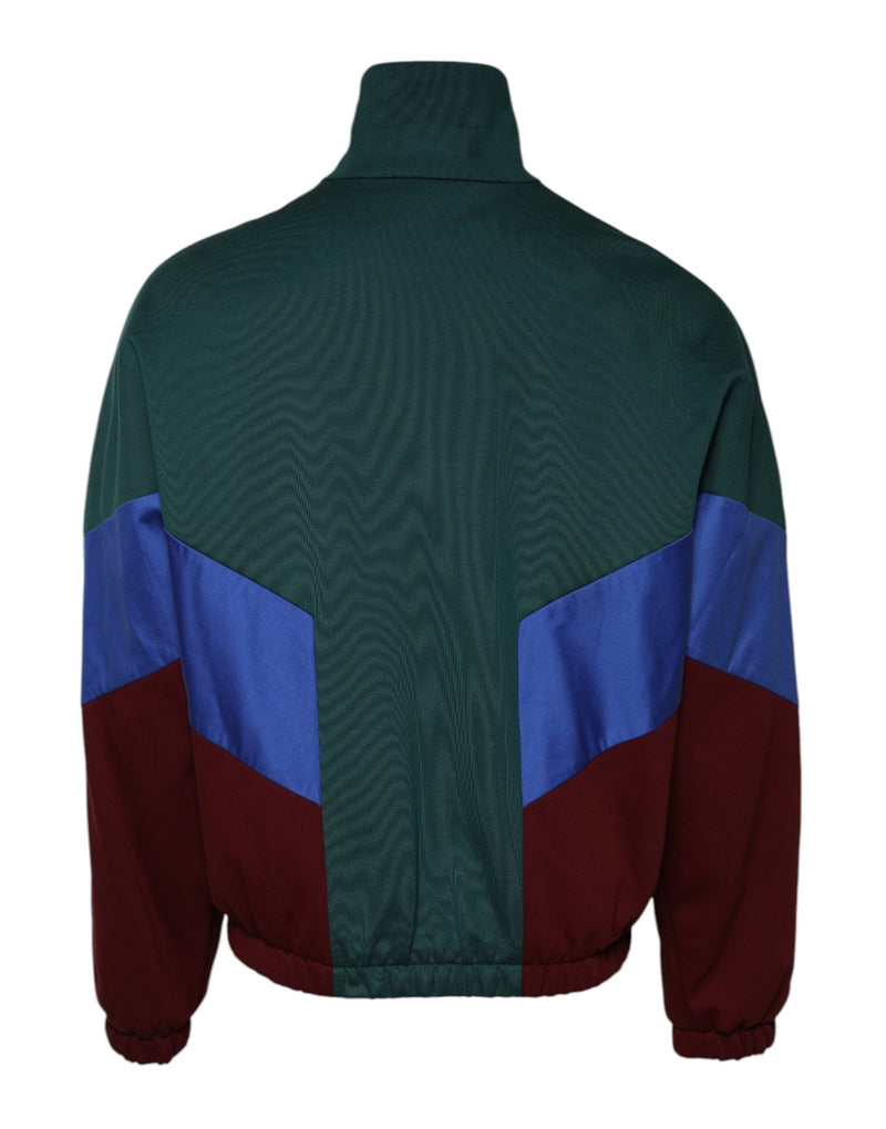 Multicolor Cotton Logo Full Zip Jacket Dolce & Gabbana