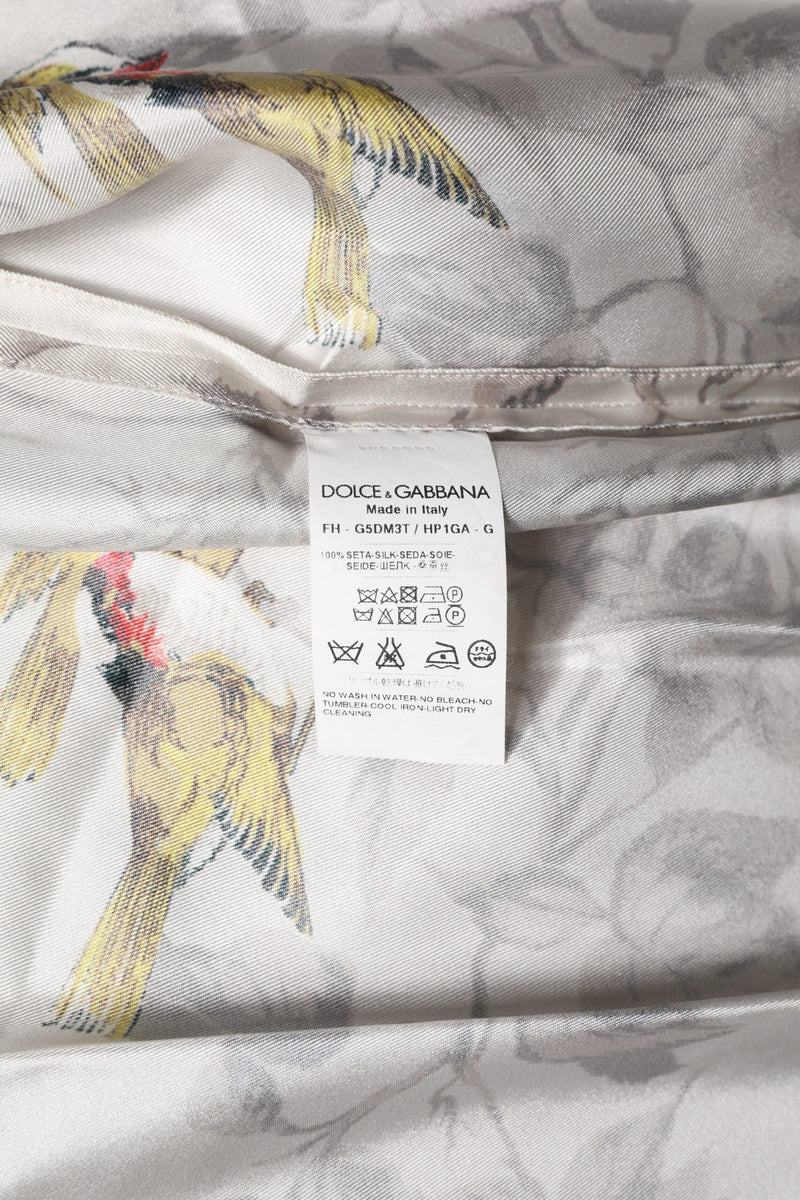 Multicolor Silk Printed Button Down Shirt Dolce & Gabbana