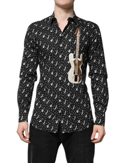 Black GOLD Instrument Embellished Shirt Dolce & Gabbana
