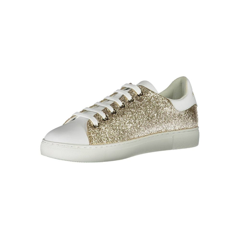 Gold Polyester Women Sneaker Emporio Armani