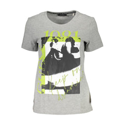 Gray Cotton Unisex T-Shirt Guess Jeans
