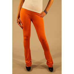 Orange Viscose Women Legging Patrizia Pepe