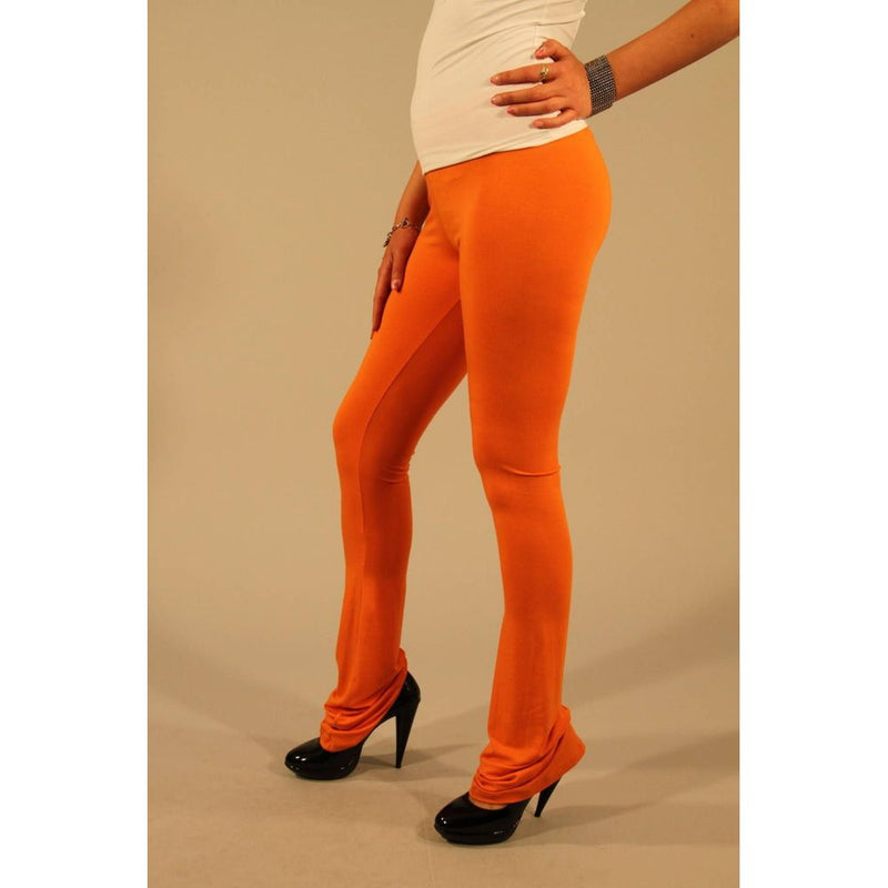 Orange Viscose Women Legging Patrizia Pepe