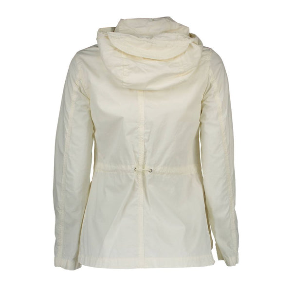 White Cotton Women Jacket Gant
