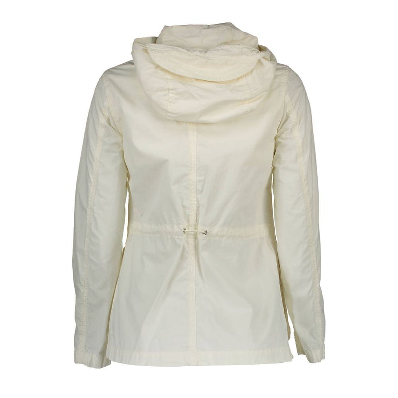 White Cotton Women Jacket Gant