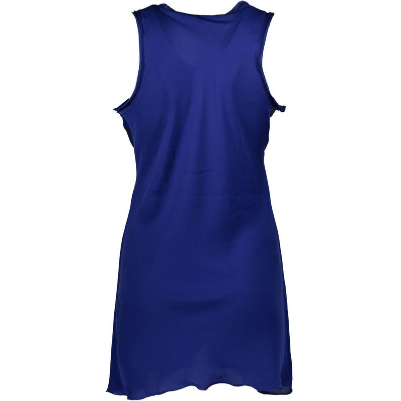 Blue Polyester Womens Tank Top Silvian Heach