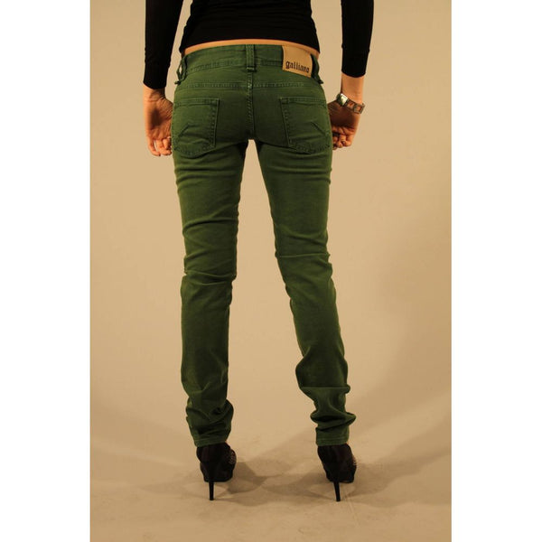 Green Cotton Women Jean John Galliano