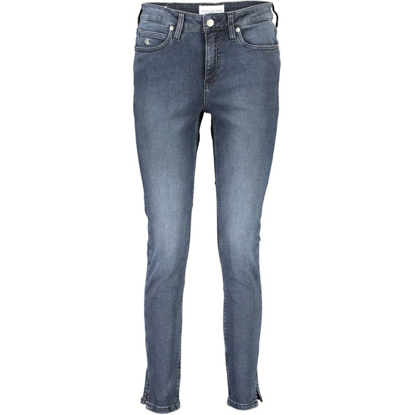 Blue Cotton Women Jeans Calvin Klein