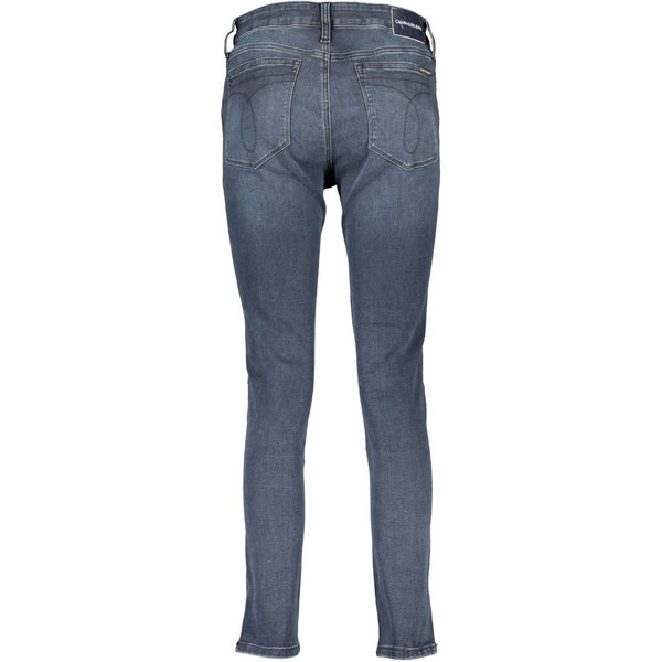 Blue Cotton Women Jeans Calvin Klein