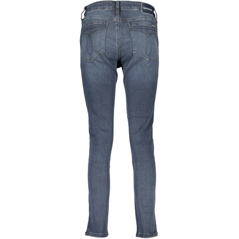 Blue Cotton Women Jeans Calvin Klein