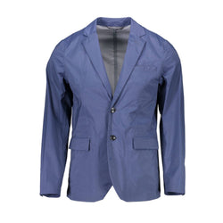 Blue Nylon Men Jacket Gant