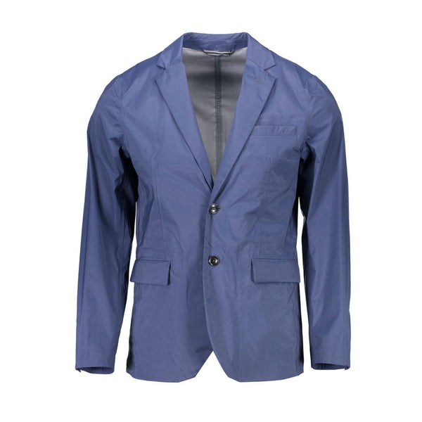 Blue Nylon Men Jacket Gant