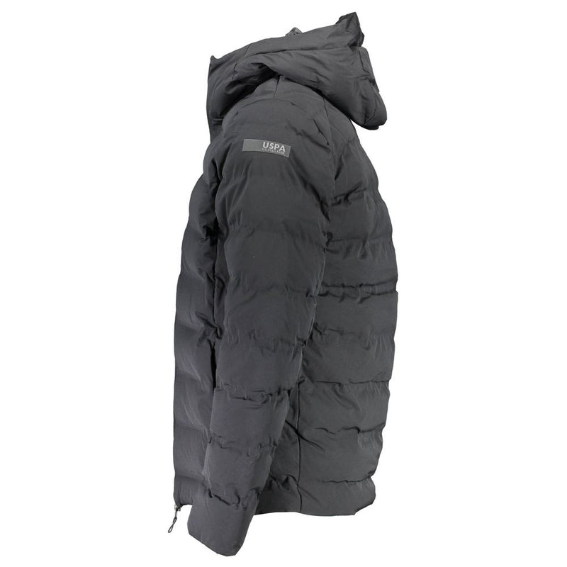 Black Elastane Mens Jacket U.S. POLO ASSN.