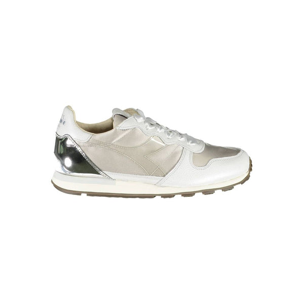 Gray Leather Women Sneaker Diadora