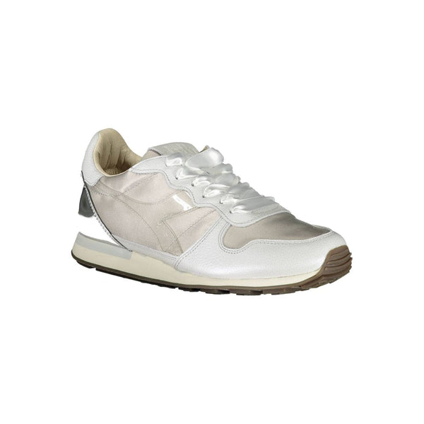 Gray Leather Women Sneaker Diadora