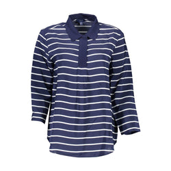 Blue Viscose Women Polo Shirt Gant