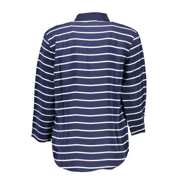 Blue Viscose Women Polo Shirt Gant