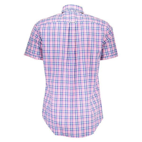 Pink Cotton Men Shirt Gant