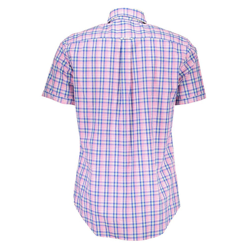 Pink Cotton Men Shirt Gant