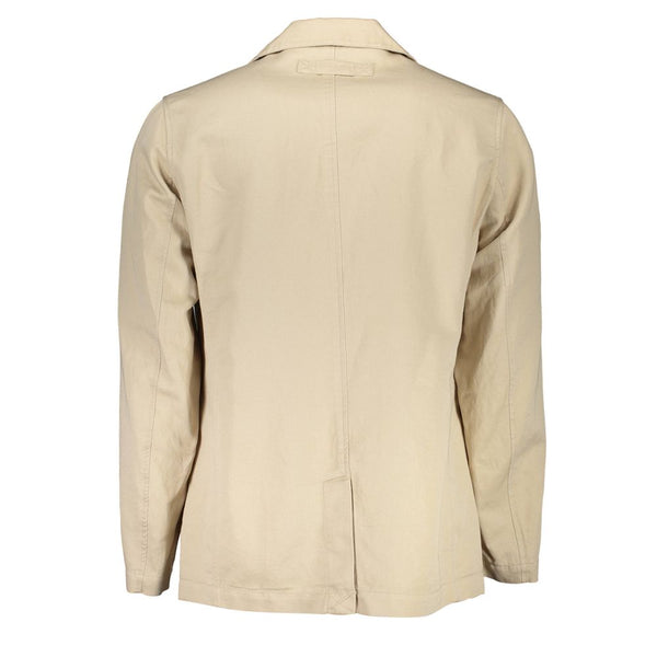 Beige Cotton Jacket Gant
