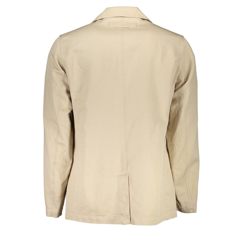 Beige Cotton Jacket Gant