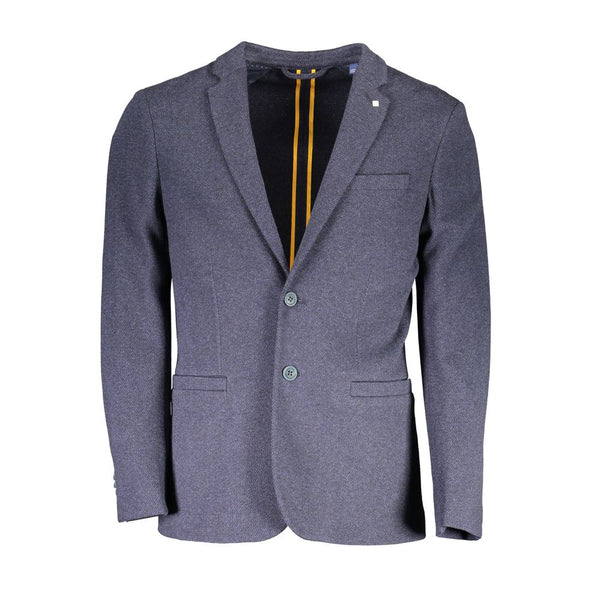 Blue Cotton Men Jacket Gant