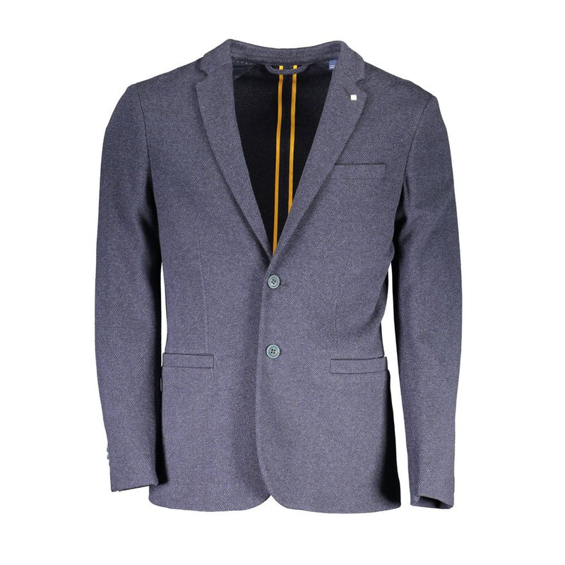 Blue Cotton Men Jacket Gant