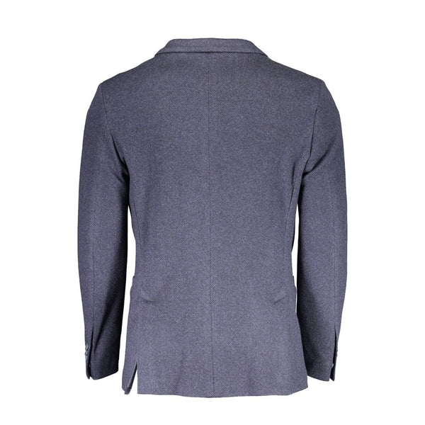 Blue Cotton Men Jacket Gant