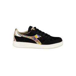 Black Leather Women Sneaker Diadora