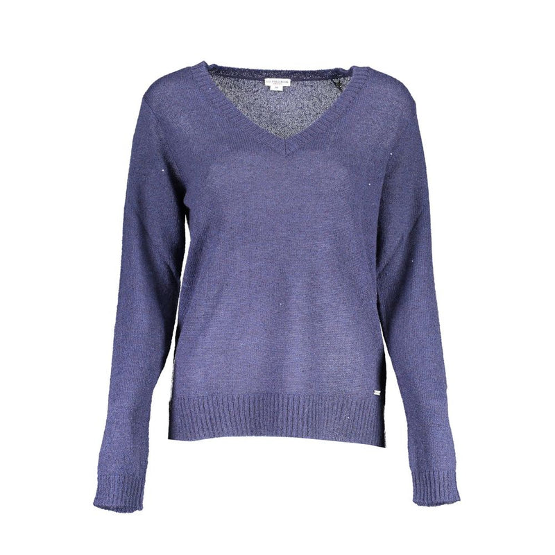 Blue Acrylic Women Sweater U.S. POLO ASSN.