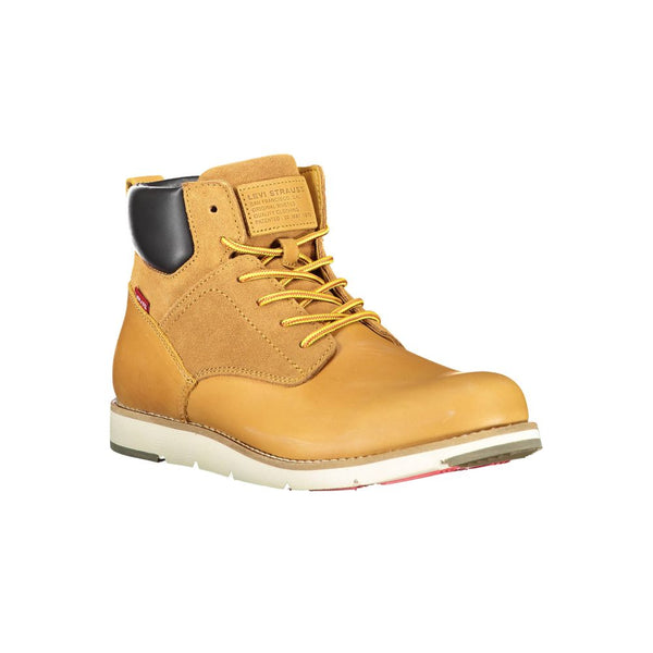 Beige Leather Men Boot Levi's
