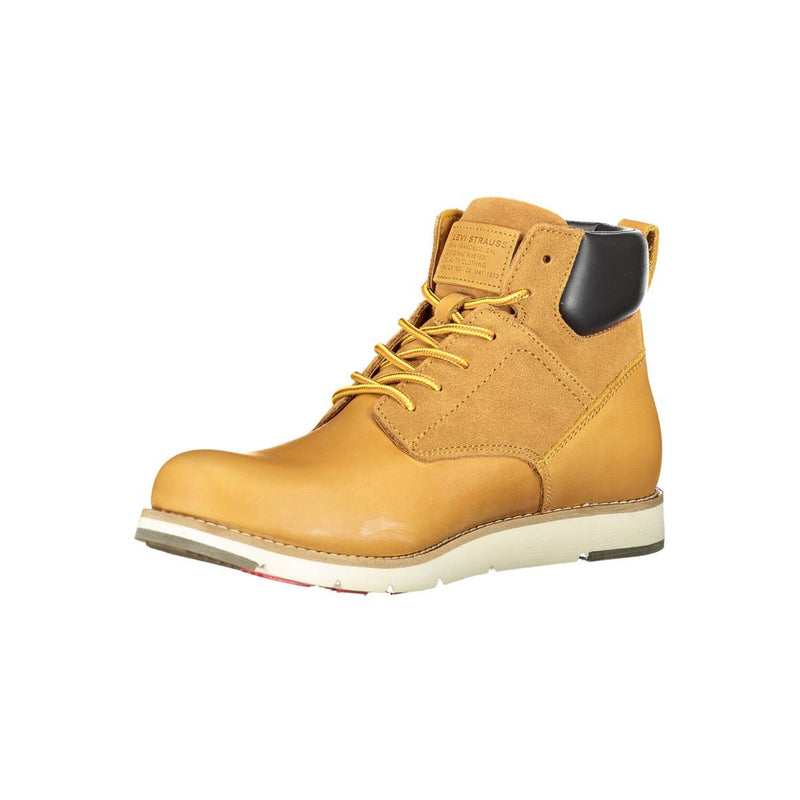 Beige Leather Men Boot Levi's
