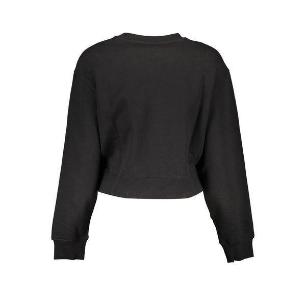Black Cotton Women Sweater Guess Jeans