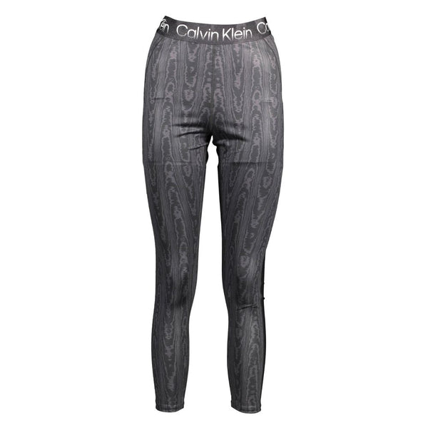 Black Cotton Women Legging Calvin Klein