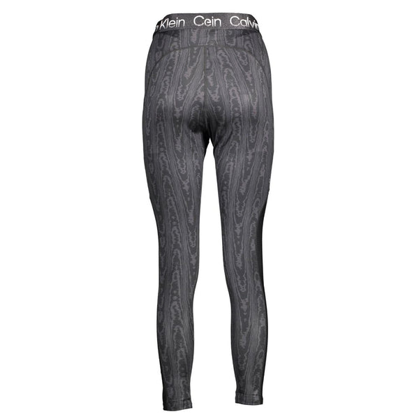 Black Cotton Women Legging Calvin Klein