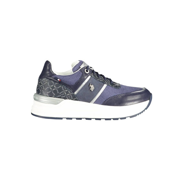 Blue Polyester Women Sneaker U.S. POLO ASSN.
