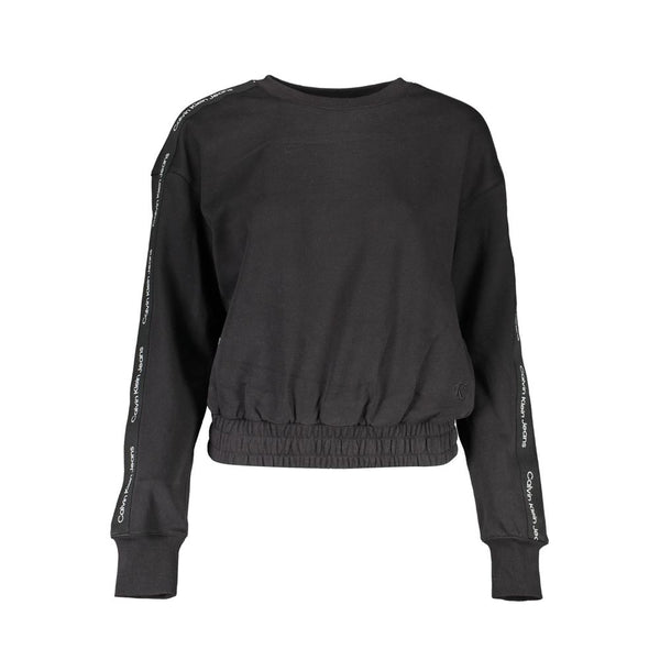 Black Cotton Women Sweater Calvin Klein