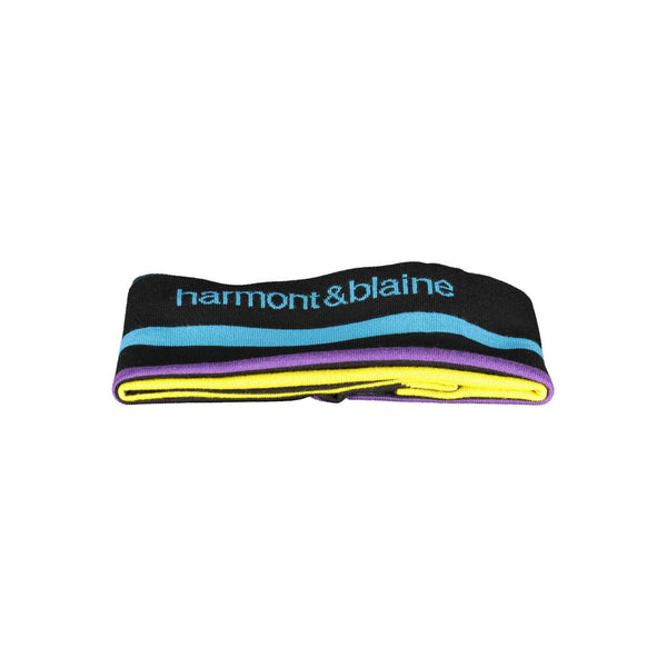 Black Wool Men Scarf Harmont & Blaine