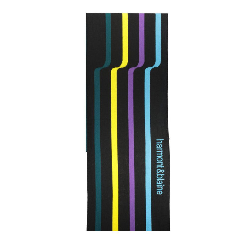 Black Wool Men Scarf Harmont & Blaine