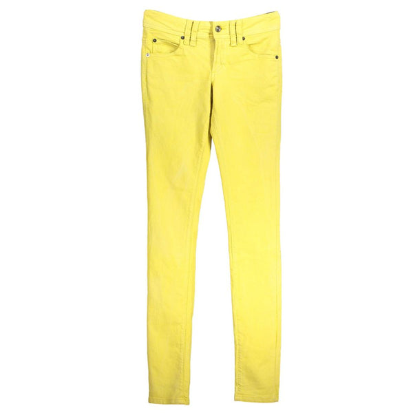 Yellow Cotton Jeans & Pant John Galliano
