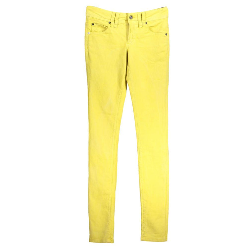 Yellow Cotton Jeans & Pant John Galliano