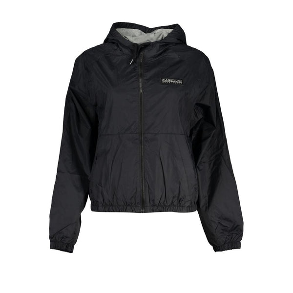 Black Polyester Jackets & Coat Napapijri
