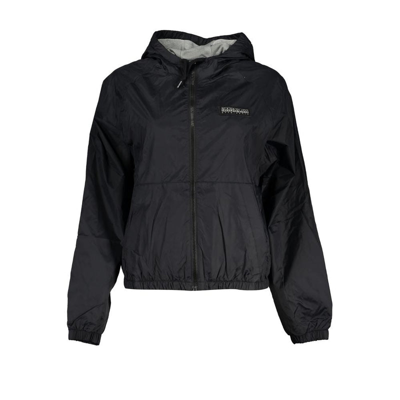 Black Polyester Jackets & Coat Napapijri