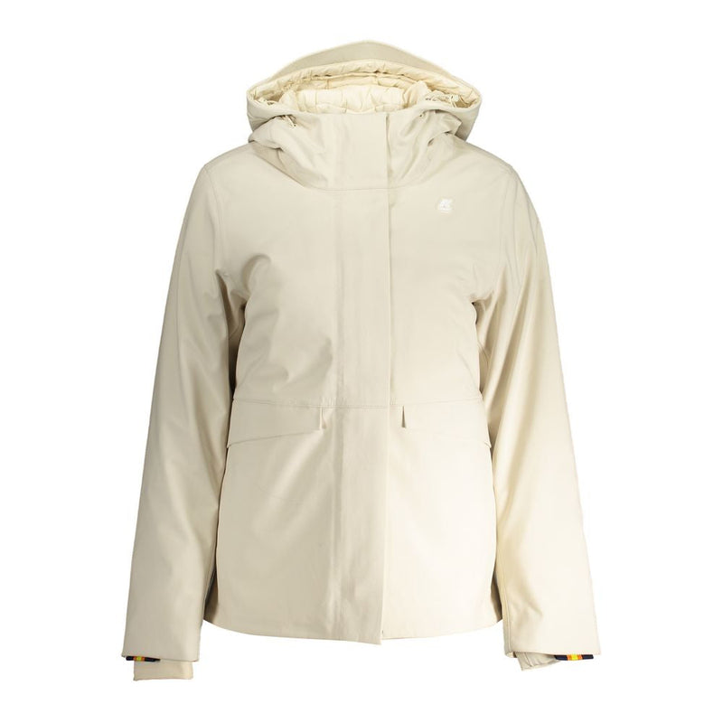 Beige Polyester Jackets & Coat K-WAY