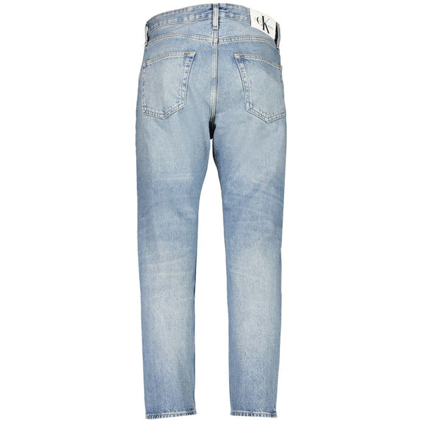 Light Blue Cotton Men Jeans Calvin Klein