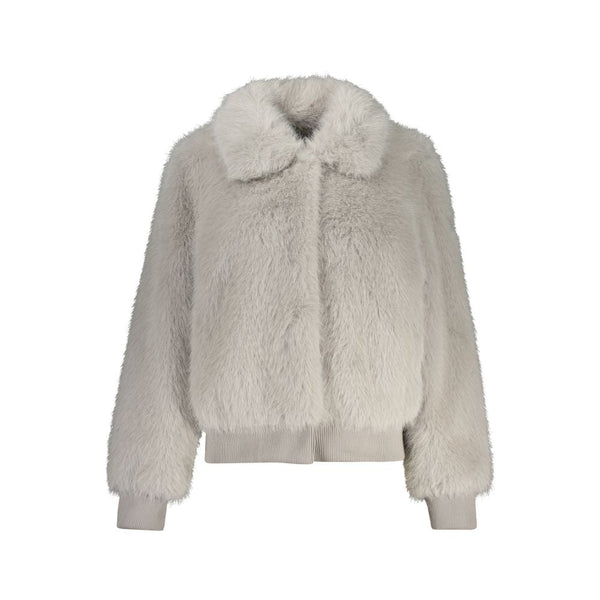 Gray Polyester Jackets & Coat Guess Jeans