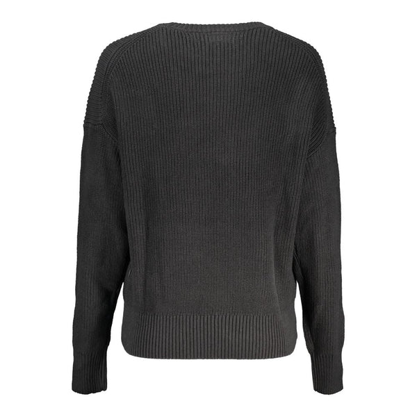Black Cotton Sweater Guess Jeans